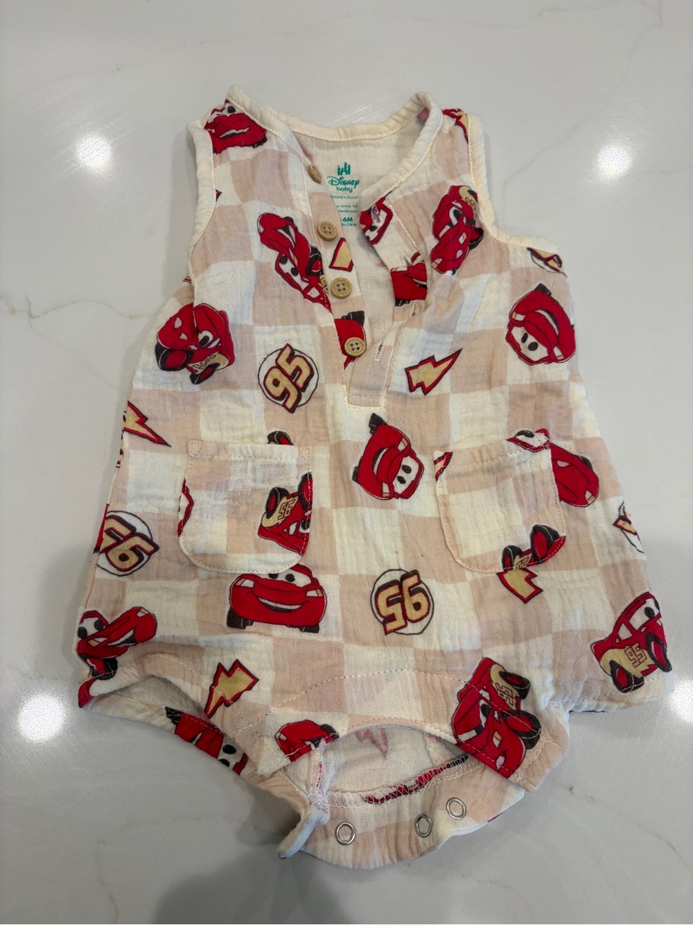Cars baby romper